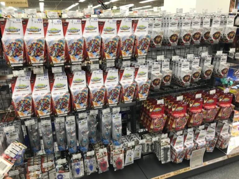 ベイブレードバースト売り場の写真