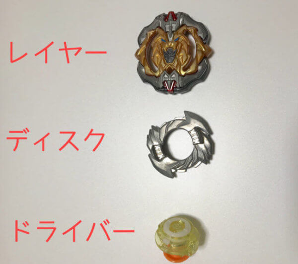 ベイブレードバーストを分解したところ