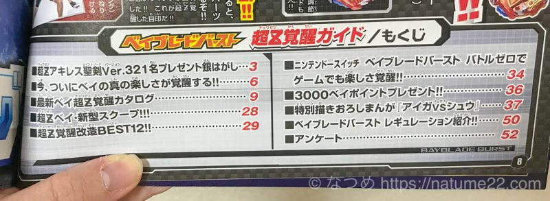 超Z覚醒ガイドの目次写真